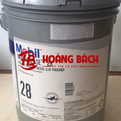 Mỡ bôi trơn Mobilgrease 28 Synthetic Aircraft Grease 16kg