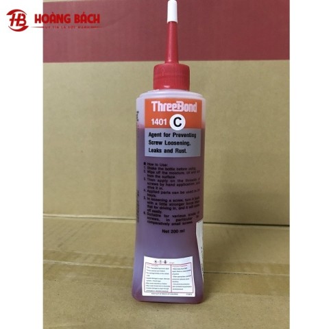 Threebond TB1401C Red Screw lock Agent 200g